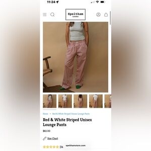 Speltham London striped red pants size small in perfect condition
